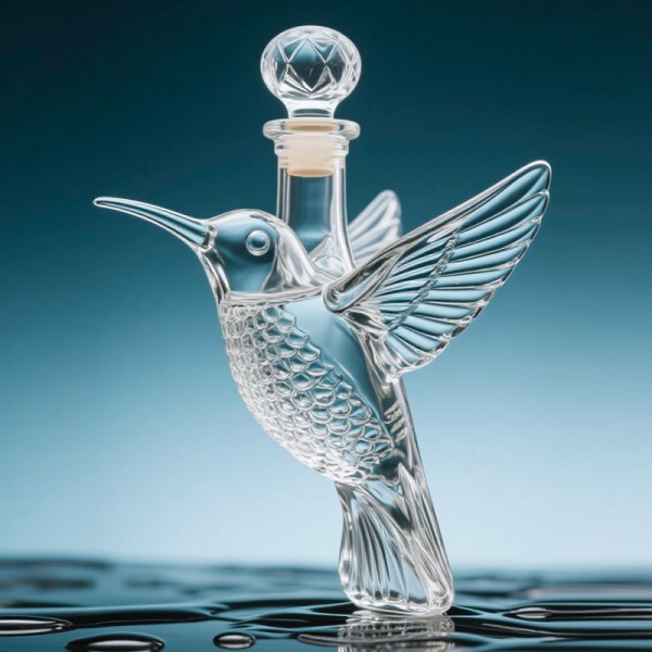 Винная бутылка в форме колибри (7)