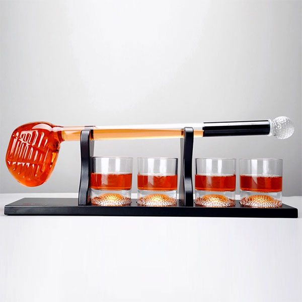 Комплект декантер для виски в форме клюшки для гольфа (3)